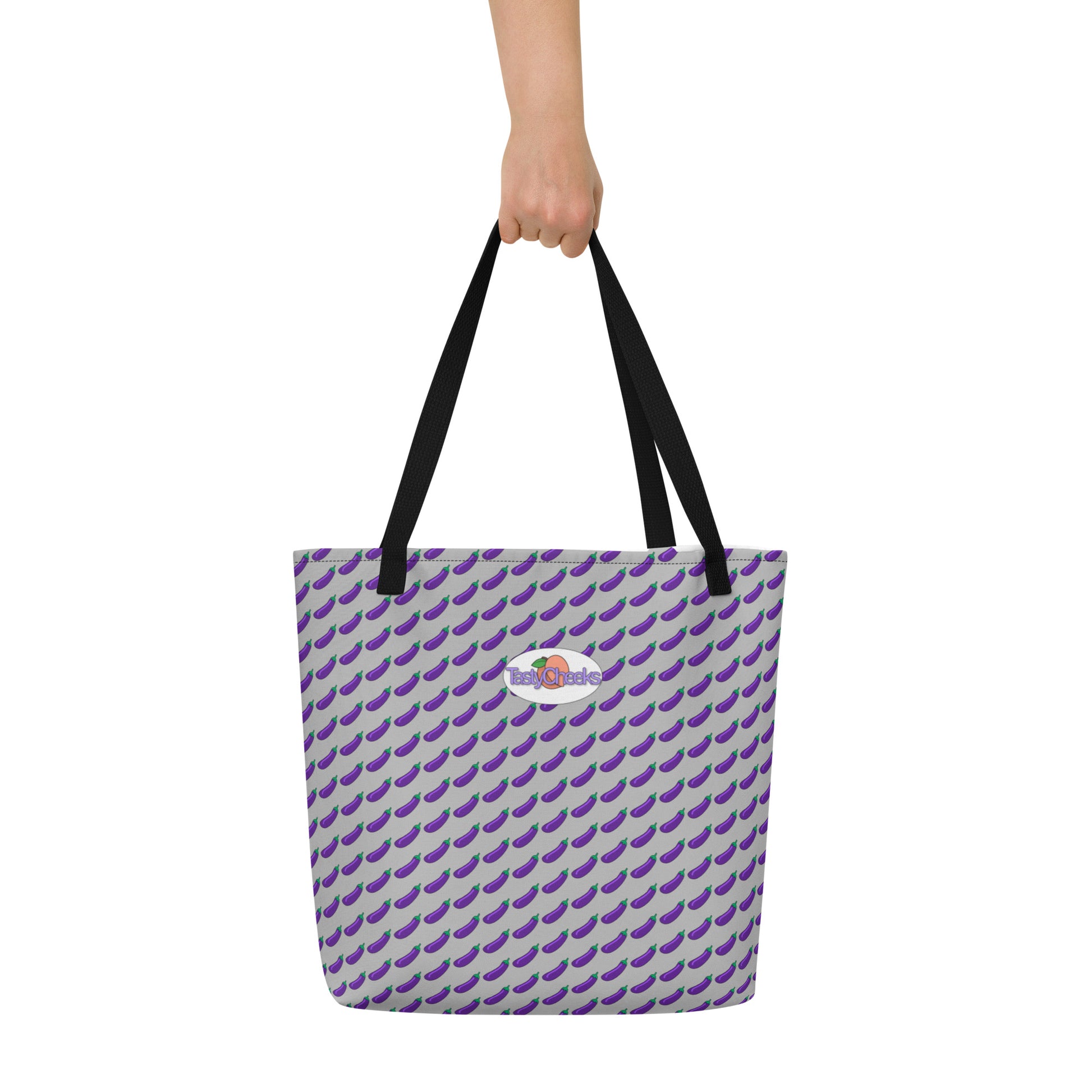 Eggplant and Peach | Tote Bag