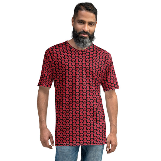 Hibiscus Crew Neck T-shirt by Tasty Cheeks (Men's)