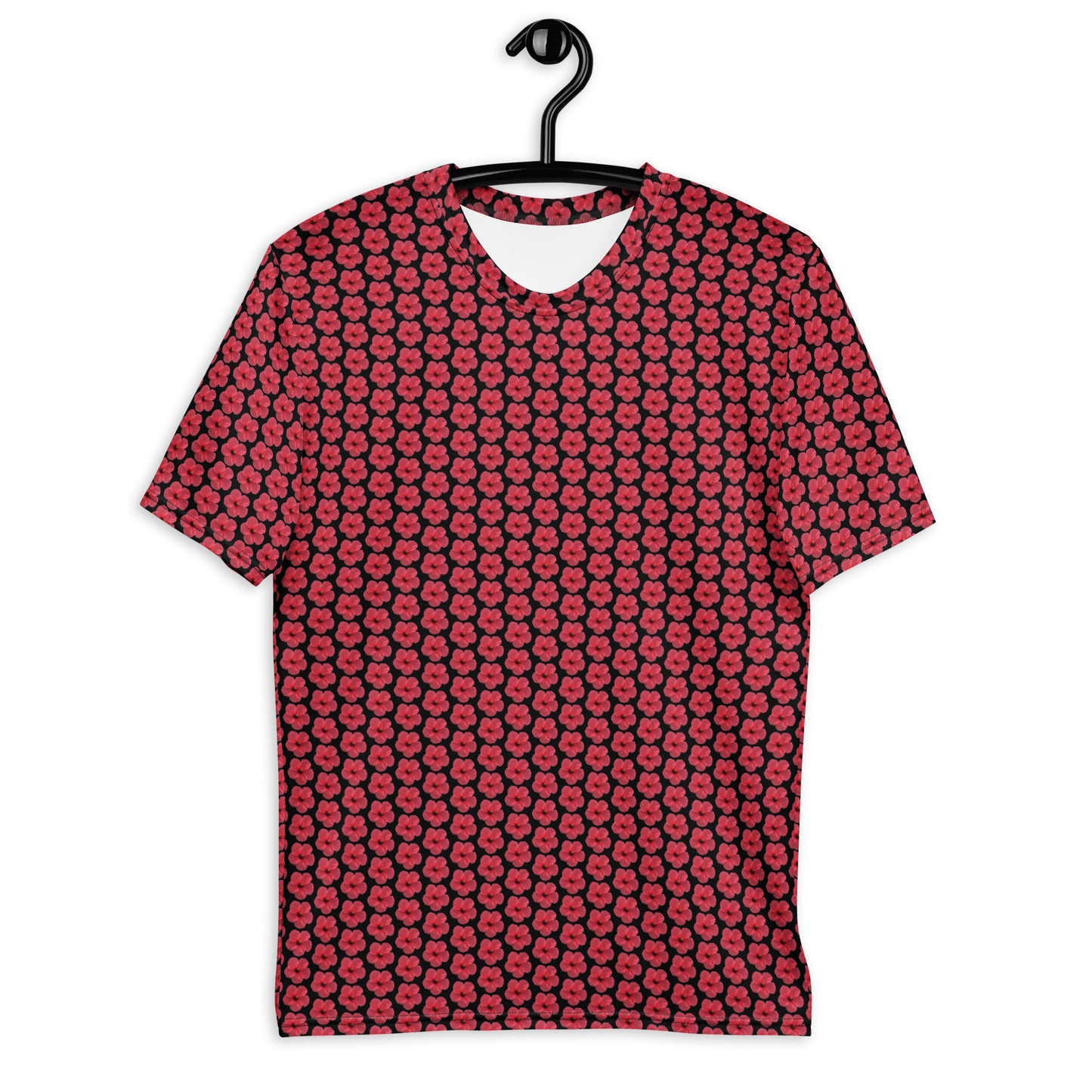 Hibiscus Crew Neck T-shirt by Tasty Cheeks (Men's)