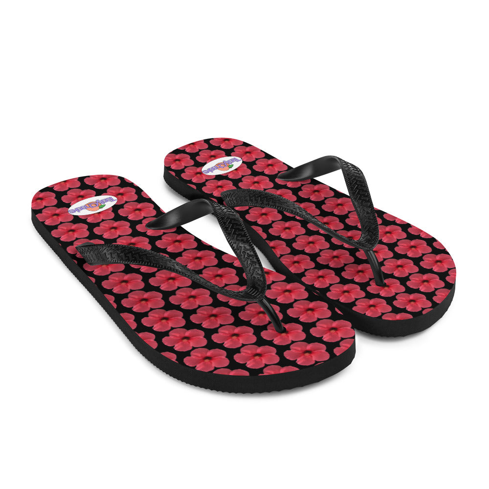 Hibiscus Flip Flops by Tasty Cheeks