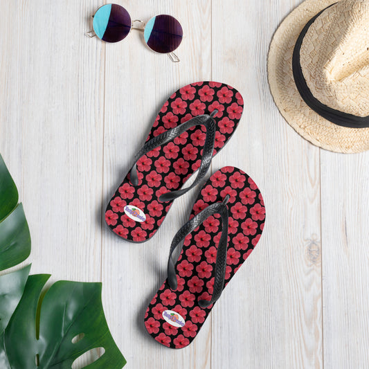 Hibiscus Flip Flops by Tasty Cheeks