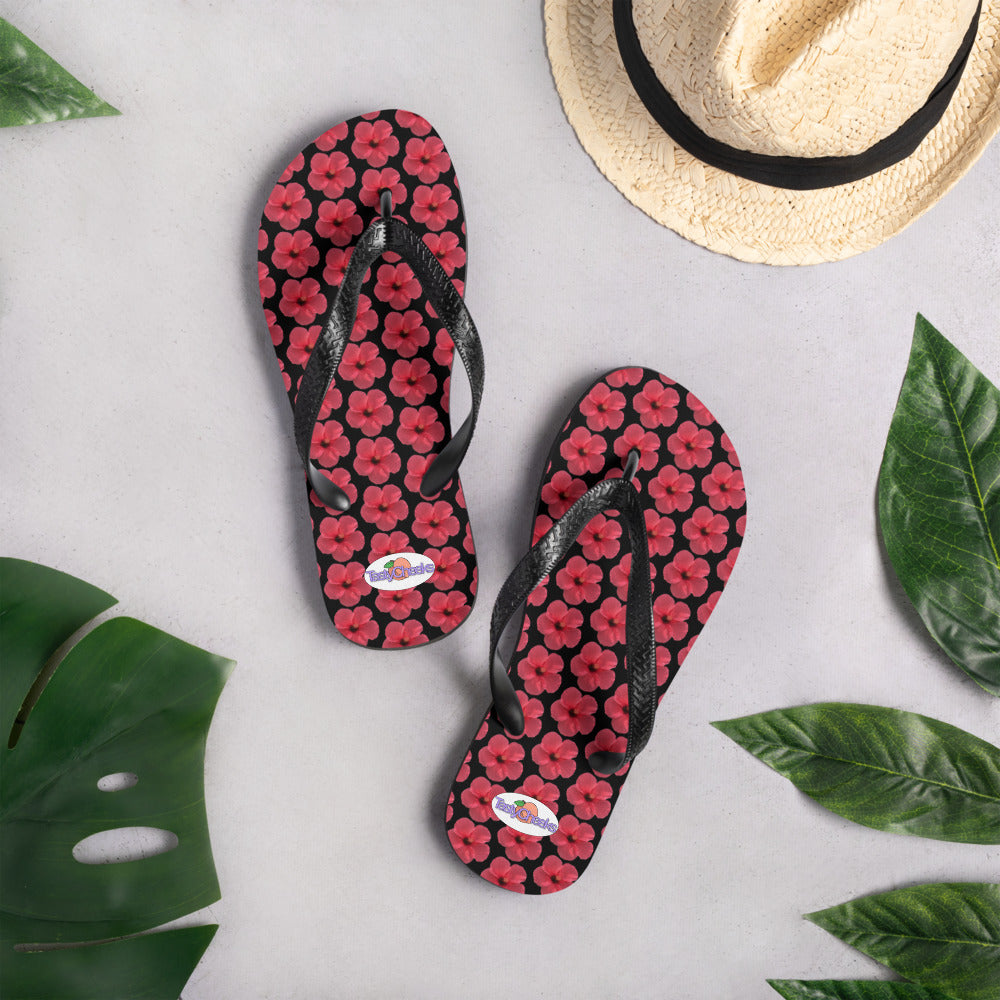 Hibiscus Flip Flops by Tasty Cheeks